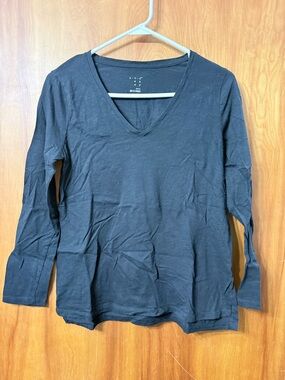 A New Day Black V-neck